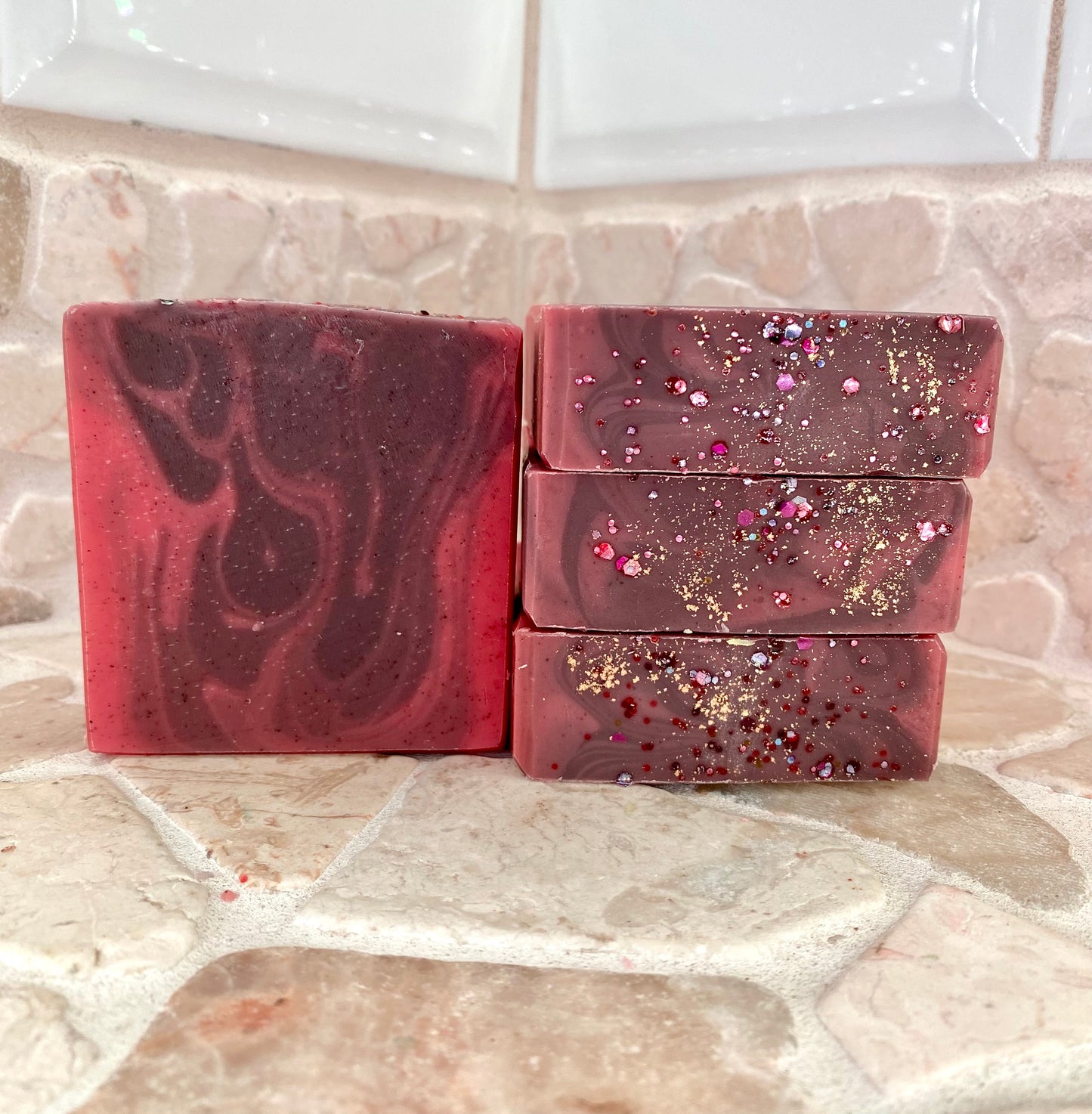 Black Raspberry Vanilla Garnet Soap