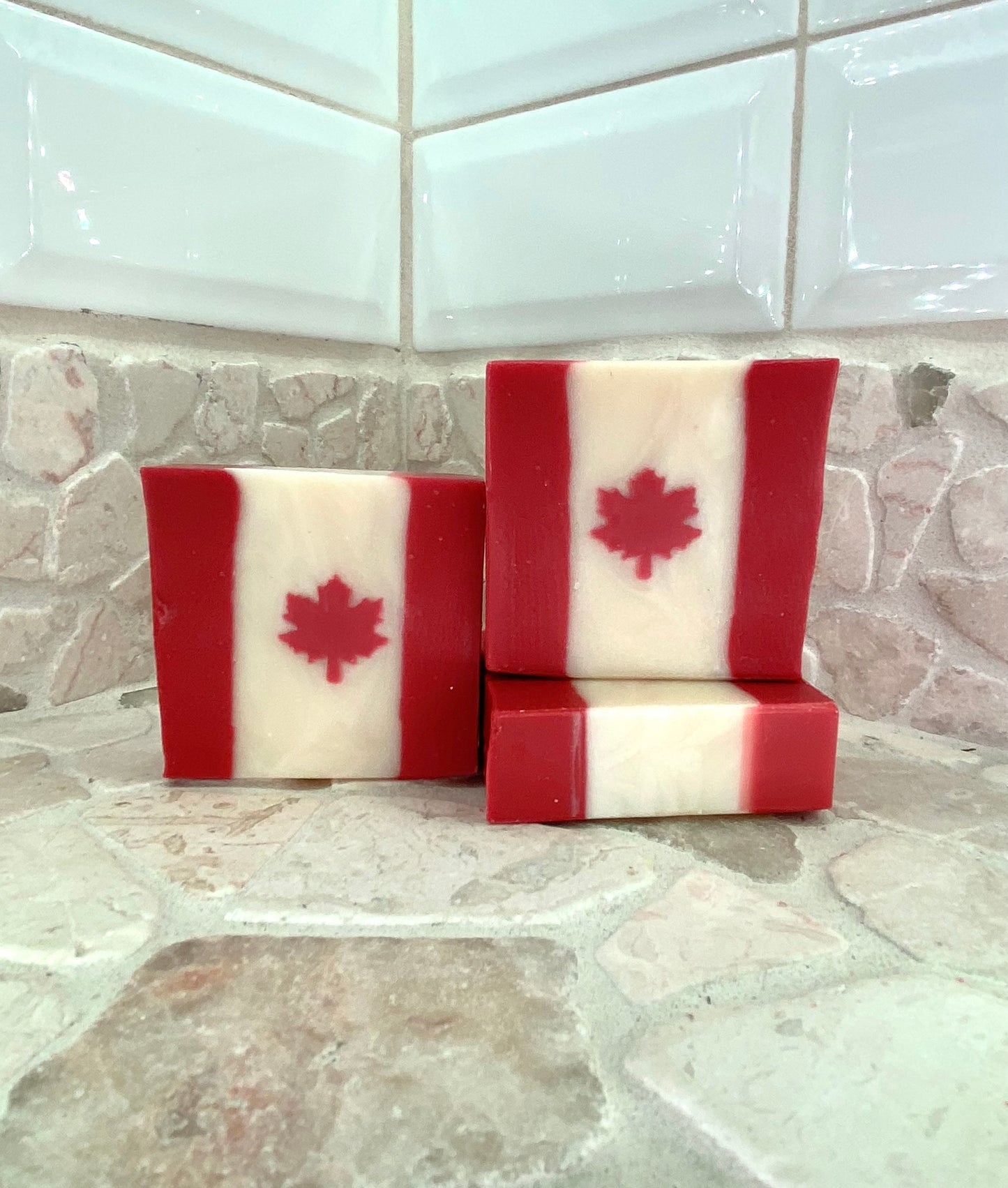 Luxury Texas Cedarwood Canada Flag Soap