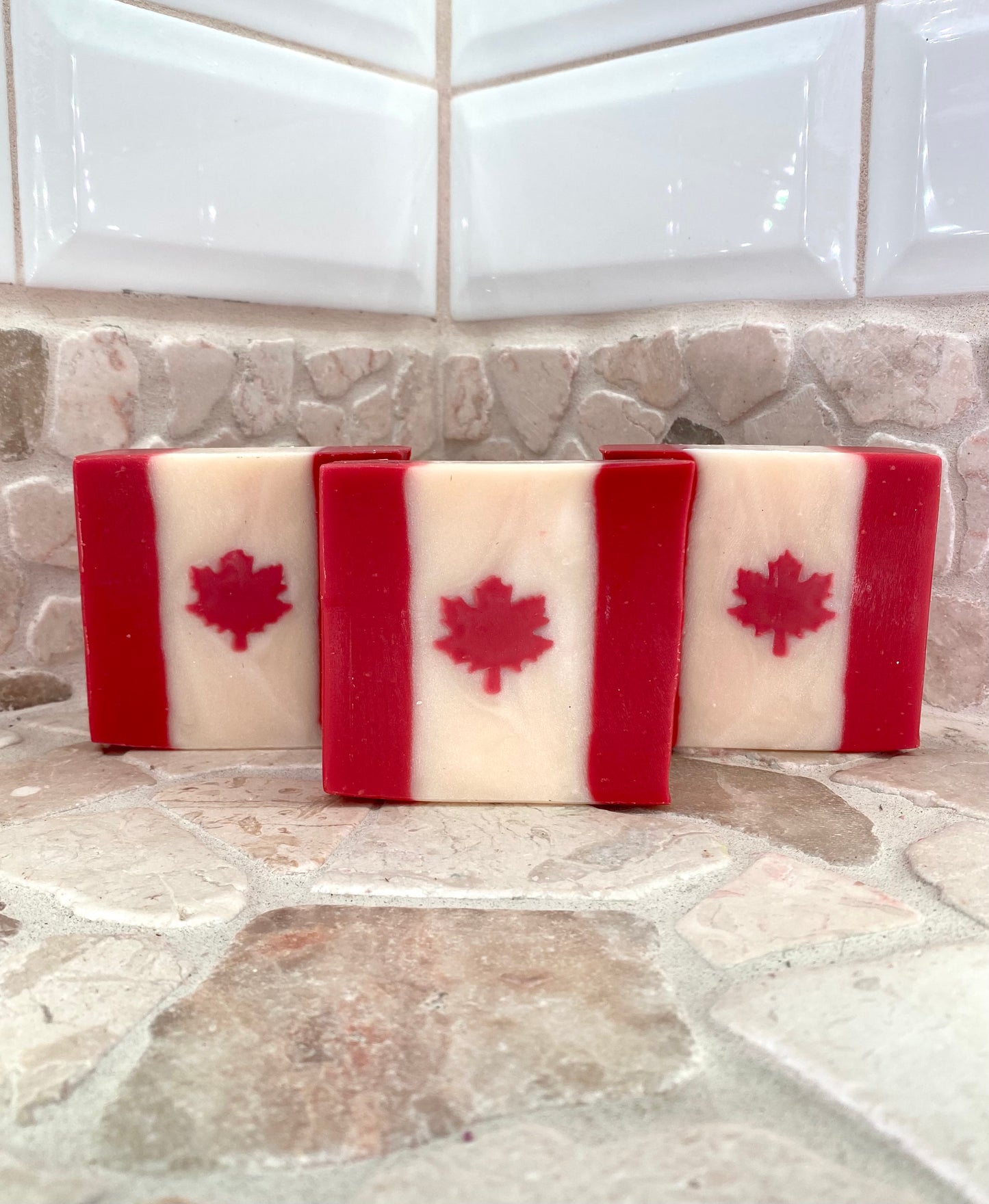 Luxury Texas Cedarwood Canada Flag Soap