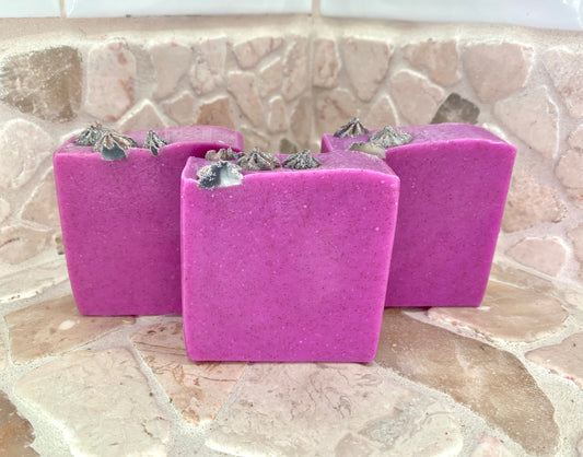 Traditional Blackberry Sage Garnet Soap