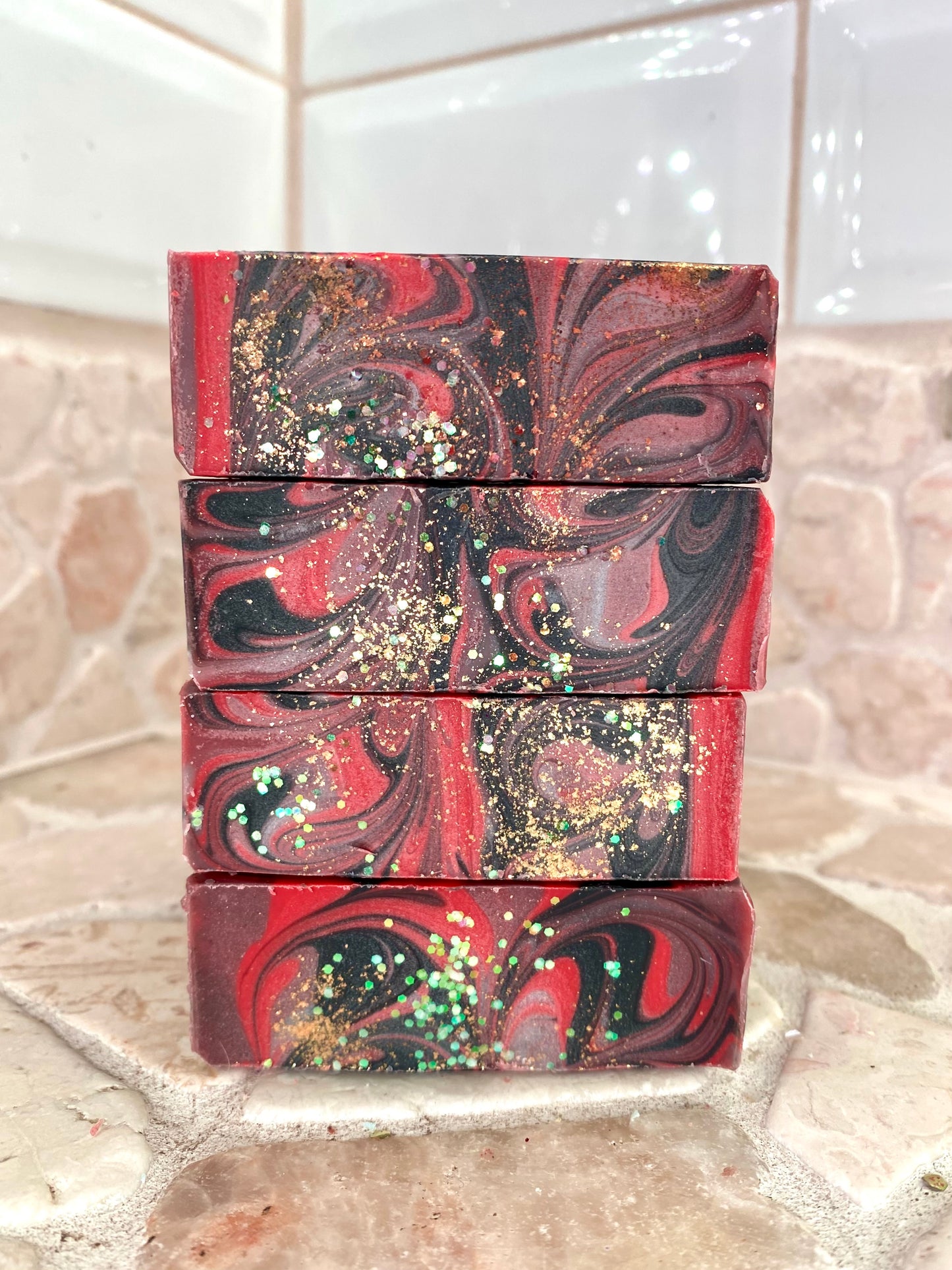 Black Raspberry Vanilla Garnet Soap