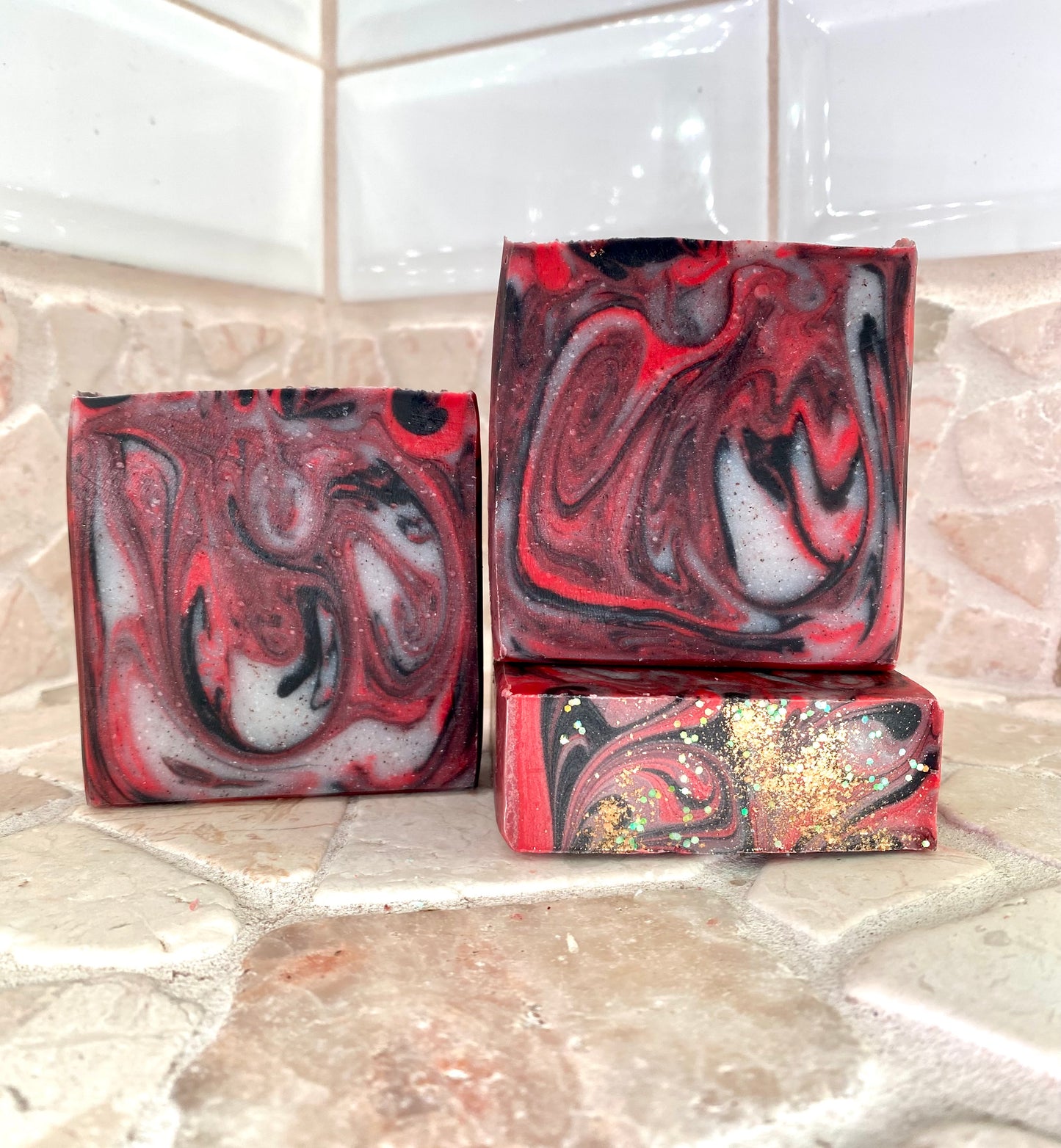 Black Raspberry Vanilla Garnet Soap