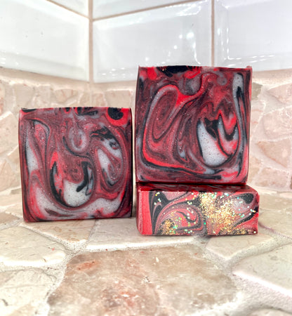 Black Raspberry Vanilla Garnet Soap