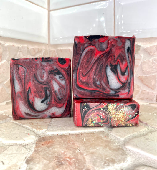 Black Raspberry Vanilla Garnet Soap