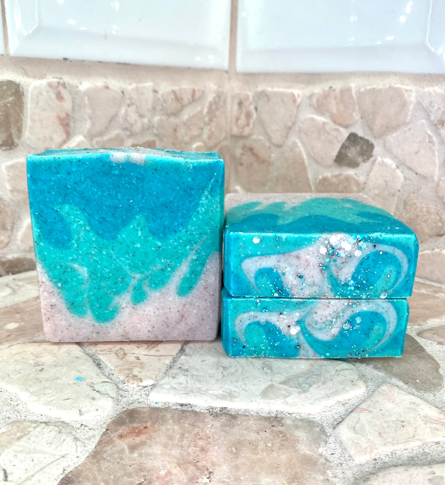 Blue Winter Sky Garnet Soap