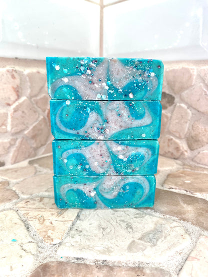 Blue Winter Sky Garnet Soap